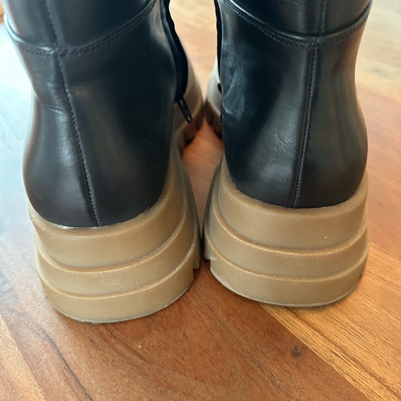 Alias Mae ◡̈ Donni Lug Sole Black Leather Boots - Picture 5 of 15